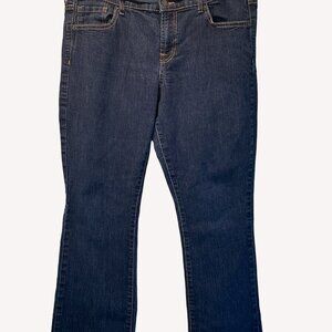 Old Navy Women's  Dark Wash Straight Leg Jeans Size 12L